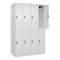 CP-Möbel Spind Classic Plus verkehrsweiß 080300-40-S10012, 8 Schließfächer 120,0 x 50,0 x 185,0 cm 4067521358429 CP-Möbel