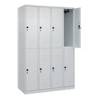 CP-Möbel Spind Classic Plus lichtgrau 080300-40-S10008, 8 Schließfächer 120,0 x 50,0 x 185,0 cm 4067521358382 CP-Möbel