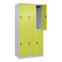CP-Möbel Spind Classic Plus clowngrün, lichtgrau 080300-30-S10009, 6 Schließfächer 90,0 x 50,0 x 185,0 cm 4067521358009 CP-Möbel