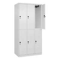 CP-Möbel Spind Classic Plus verkehrsweiß 080300-30-S10012, 6 Schließfächer 90,0 x 50,0 x 185,0 cm 4067521358030 CP-Möbel