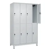 CP-Möbel C+P Spind Classic PLUS doppelt 4Abteile 1950x1200x500mm l.grl.gr 4066681623637 CP-Möbel