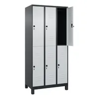 CP-Möbel C+P Spind Classic PLUS doppelt 3Abteile 1950x900x500mm s.grl.gr 4068192108320 CP-Möbel