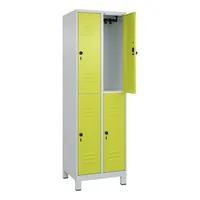 CP-Möbel C+P Spind Classic PLUS doppelt 2Abteile 1950x600x500mm l.grc.gn 4066681620049 CP-Möbel