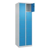 CP-Möbel C+P Schließfachschrank Classic PLUS 2x5Fächer 1850x600x500mm l.grl.bl 4067521350614 CP-Möbel