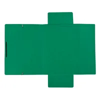 Soennecken Eckspannmappe 1474, A4 grün Karton 390g, für ca. 250 Blatt, mit 3 Einschlagklappen 4003630119414 Soennecken