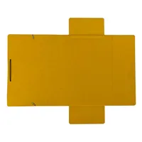 Soennecken Eckspannmappe 1471, A4 gelb Karton 390g, für ca. 250 Blatt, mit 3 Einschlagklappen 4003630119322 Soennecken