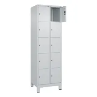 CP Schließfachschrank Classic Plus lichtgrau 080010-205 S10009, 10 Schließfächer 60,0 x 50,0 x 195,0 cm