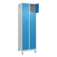 CP-Möbel C+P Schließfachschrank Classic PLUS 2x5Fächer 1950x600x500mm l.grl.bl 4066681680494 CP-Möbel