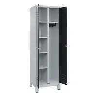 CP-Möbel C+P Garderobenschrank Classic PLUS 2Abteile 1950x600x500mm l.grs.gr 4068192108030 CP-Möbel