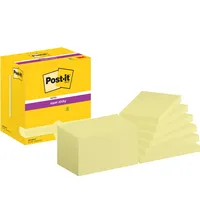 Post-it® Haftnotiz Super Sticky Notes 12 Block/Pack.