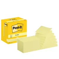 3M Haftnotizen R350 CY, Z-Notes, 127x76mm, gelb, rechteckig 4064035065843 3M 12 Stück