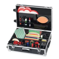 Franken Moderations-Koffer Trainer mobil Aluminiumkoffer schwarz