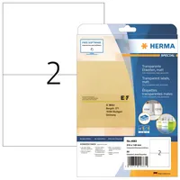 Herma Etiketten transparent 4683 210 x 148 mm Folie 4008705046831 Herma 50 Stück