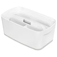 Leitz Aufbewahrungsbox MyBox 5229-10-01, 5 Liter, mit Deckel, außen 318x191x128mm, Kunststoff weiß/grau 4002432116508 Leitz