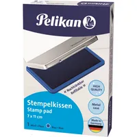 Pelikan Stempelkissen 331017 No2 Größe 2 blau getränkt ohne Öl 11x7cm im Metallgehäuse 4012700331014 Pelikan