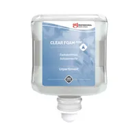 DEB Schaumseife CLR1L Clear Foam Pure, parfümfrei, 1000 ml, Nachfüllflasche 5010424014588 DEB 1000 Milliliter