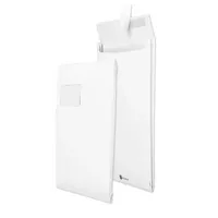 MailMedia Faltentaschen Securitex 30123508, C4, mit Fenster, haftklebend, 20mm-Falte, reißfest, wasserfest, 130g, weiß 4003928389550 MailM 100 Stück