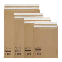 MailMedia Faltentaschen eCommerce 30117415, Sonderformat, ohne Fenster, haftklebend, 80mm-Falte, 110g, braun 4003928533809 MailMedia 200 Stück