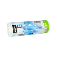 Papstar Müllsäcke 12104, weiß, 60 Liter, extrastark 4002911121047 Papstar 20 Stück