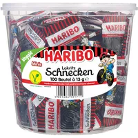 HARIBO Lakritz Rotella 100 x 12,7 g/Pack.