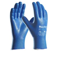 ATG Arbeitshandschuhe MaxiDex Hybrid , Nitril-Mikroschaum, blau, Größe 9 / L 4792249076538 ATG