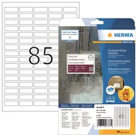 Herma Etiketten A4 Folie wetterfest weiß 37x13mm 4008705083379 Herma 2125 Stück