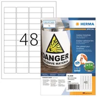 HERMA Folienetikett SPECIAL 45,7 x 21,2 mm (B x H) 1.920 Etik./Pack.