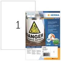 HERMA Folienetikett 210 x 297 mm (B x H) 40 Etik./Pack.