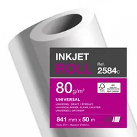 Clairefontaine Inkjetplotterpapier Inkjet Universal 80 g/m² 6 Rl./Pack.