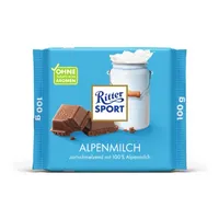 Ritter Sport Schokolade Alpenmilch 100 g