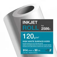Clairefontaine Inkjetplotterpapier LIGHT COATED 120 g/m² 2 Rl./Pack.