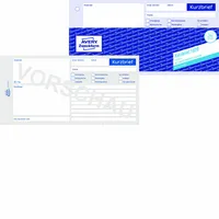 AVERY Zweckform Kurzbrief 1/3 DIN A4 Formularbuch 1020 - 100 Blatt