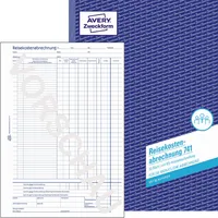 AVERY Zweckform Reisekostenabrechnungen 741 für die monatliche Abrechnung, A4, 1x 50 Blatt 4004182007419 AVERY Zweckform 50 Blatt