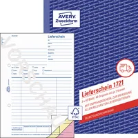 AVERY Zweckform Lieferschein 1721 A5 selbstdurchschreibend 4004182017210 AVERY Zweckform