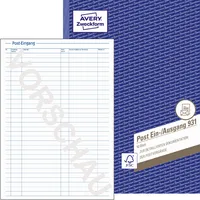 AVERY Zweckform Posteingangs/Ausgang 931 A4 4004182009314 AVERY Zweckform 50 Blatt