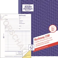 AVERY Zweckform Rechnung 1730 A5 selbstdurchschreibend 4004182017302 AVERY Zweckform
