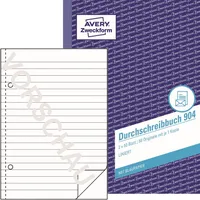 AVERY Zweckform Durchschreibebuch 904 liniert A5 2x50 Blatt 4004182009048 AVERY Zweckform