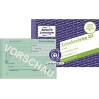 AVERY Zweckform Formular Einnahmebeleg grün A6 4004182003046 AVERY Zweckform