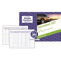 AVERY Zweckform 1221 Fahrtenbuch Recycling - A6 quer, für PKW, 64 Seiten für 310 Fahrten 4004182012215 AVERY Zweckform