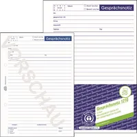 AVERY Zweckform Gesprächsnotiz 1210 weiß A5 50 Blatt 4004182012109 AVERY Zweckform