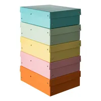 Falken Aufbewahrungsbox PureBox Pastell 22001960, Pappe farbig sortiert 4014481244941 Falken