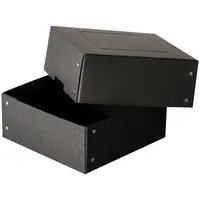 Falken Aufbewahrungsbox PureBox Black 22001752, mit Deckel, Pappe schwarz 4014481245207 Falken