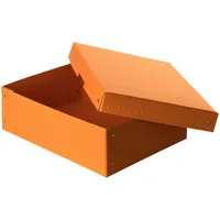 Falken Aufbewahrungsbox PureBox Pastell 22001840, mit Deckel, Pappe pastellorange 4014481245269 Falken
