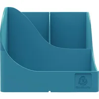 Neo Deco Pen-Wave Schreibtisch-Organizer 5 Fächer PS (Polystyrol) Schwarz