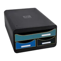 Exacompta Schubladenbox NeoDeco 311505D 3Schübe sort 9002493115057 Exacompta