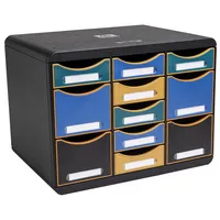 Exacompta Schubladenbox NeoDeco 313505D 11Schübe sort 9002493135055 Exacompta