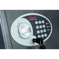 Phoenix Safe Tresor SS0804E Vela Home & Office 51 l 19,8kg graphitgrau mit Elektronikschloss Stahl 5032548000810 Phoenix Safe