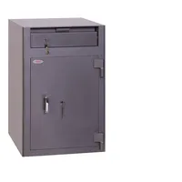 Phoenix Safe Tresor SS0998K Cashier Deposit 92 l 130kg graphitgrau mit Schlüsselschloss Stahl 5032548003132 Phoenix Safe