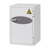 Phoenix Safe Tresor BS0442K Battery Fighter 84 l 126kg weiß mit Schlüsselschloss Stahl, lackiert 5032548011991 Phoenix Safe