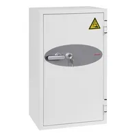 Phoenix Safe Tresor BS0444K Battery Fighter 162 l 229kg weiß mit Schlüsselschloss Stahl, lackiert 5032548012028 Phoenix Safe